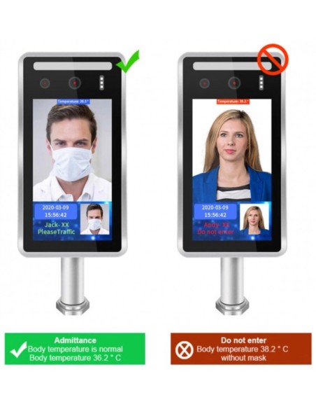 LECTOR PREMIER SLD-505 TERMOGRAFICO CON RECONOCIMIENTO FACIAL Y CONTROL ACCESOS