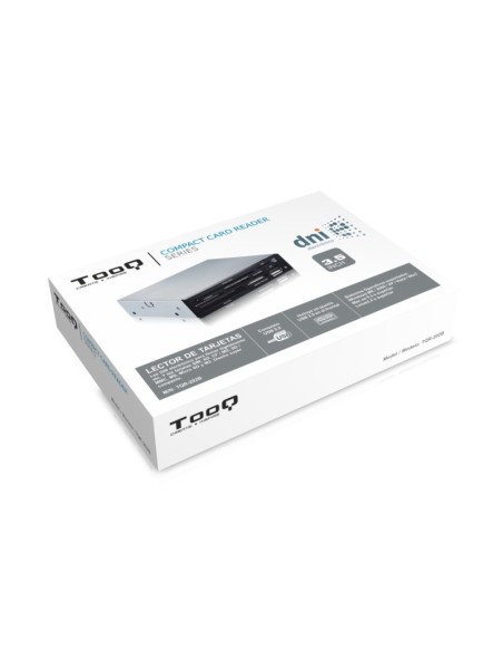 TooQ LECTOR DE TARJETAS 3,5" 8 SLOTS (DNIe+SIM) 1 X USB NEGRO
