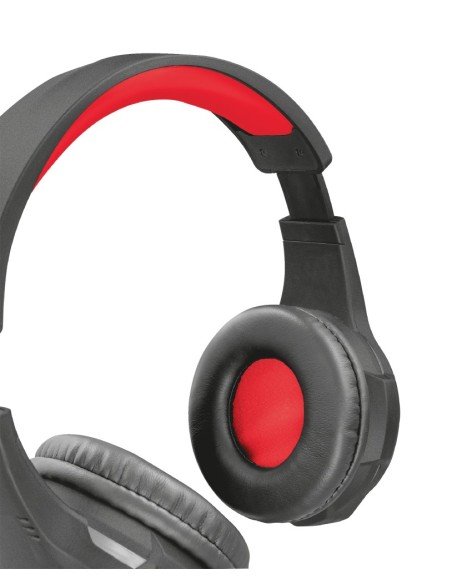 Trust GXT 307 RAVU Auriculares Diadema Conector de 3,5 mm Negro, Rojo
