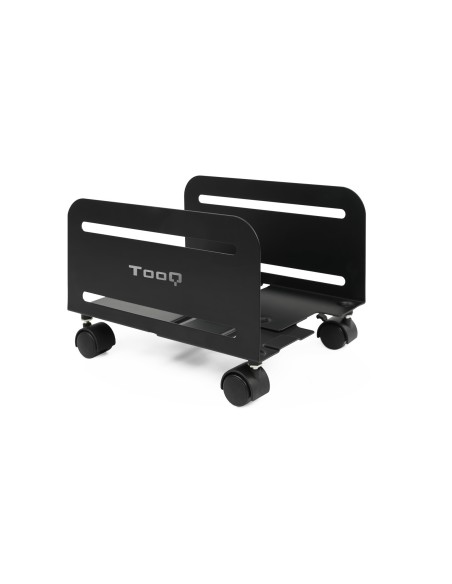 TooQ Soporte metálico para CPU de suelo con ruedas
