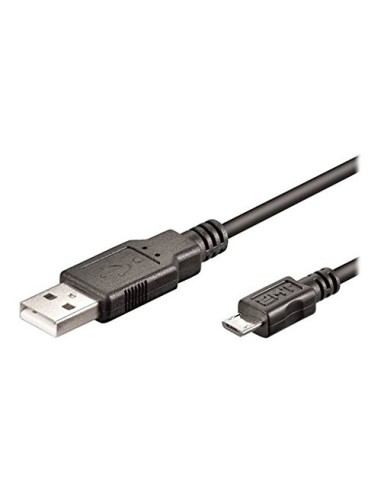 Ewent EW-UAB-005-MC cable USB 0,5 m USB 2.0 Micro-USB A USB A Negro