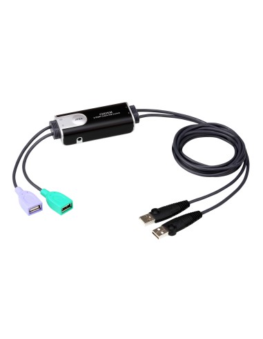Aten CS62KM-AT cable para video, teclado y ratón (kvm) Negro 1,8 m