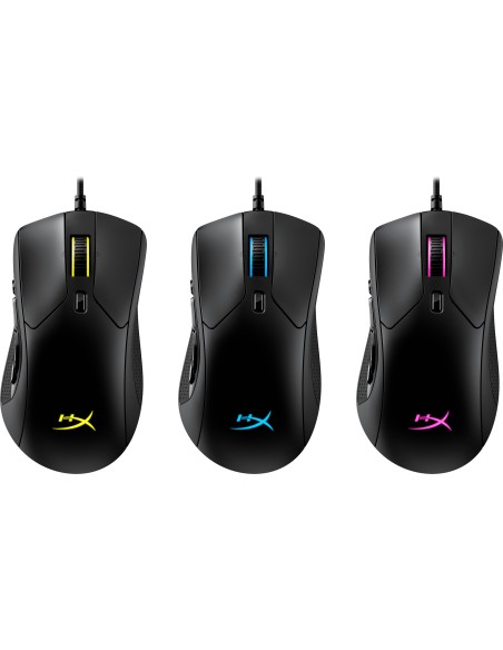 HP Pulsefire Raid Black ratón Ambidextro USB tipo A Óptico 16000 DPI