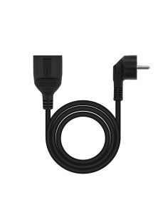 Nanocable Cable de Alimentación Alargador, Negro, 10 m