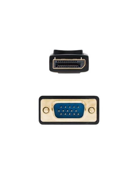 Nanocable Cable Conversor DisplayPort a VGA, DP M - VGA M, Negro, 1 m