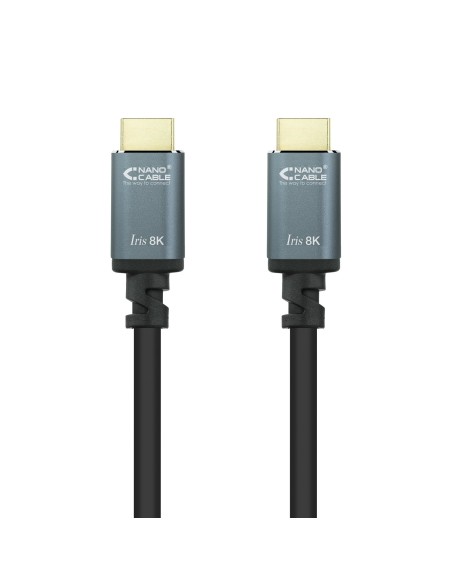 Nanocable Cable HDMI 2.1 IRIS 8K A M-A M, Negro, 0.5 m