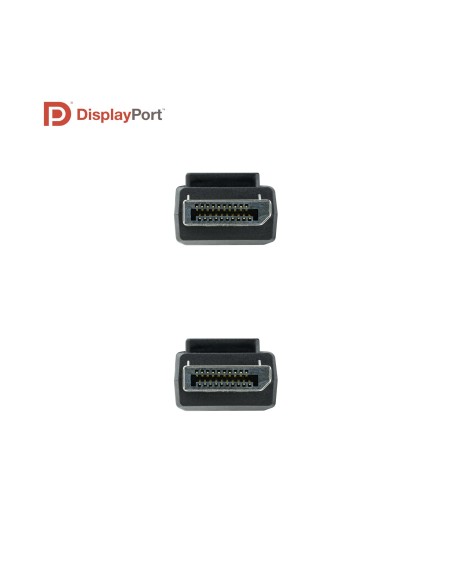 Nanocable Cable DISPLAYPORT 1.4 CERTIFICADO VESA, DP M – DP M, Negro, 0.5 m