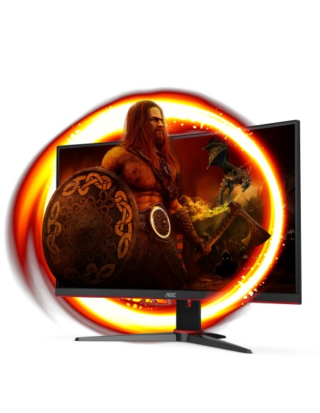 AOC C27G2AE BK LED display 68,6 cm (27") 1920 x 1080 Pixeles Full HD Negro, Rojo