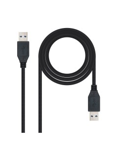 Nanocable USB3.0 A M-A M 3m Negro (10.01.1003BK)