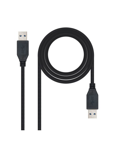 Nanocable USB3.0 A M-A M 3m Negro (10.01.1003BK)