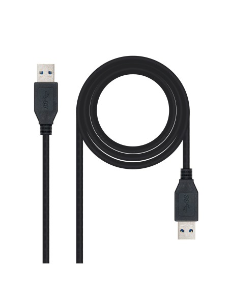 Nanocable USB3.0 A M-A M 3m Negro (10.01.1003BK)