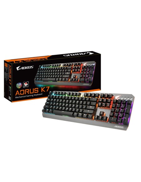 Gigabyte AORUS K7 teclado USB Portugués Negro