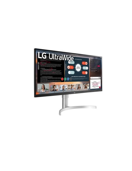 LG 34WN650-W LED display 86,4 cm (34") 2560 x 1080 Pixeles UltraWide Full HD Blanco