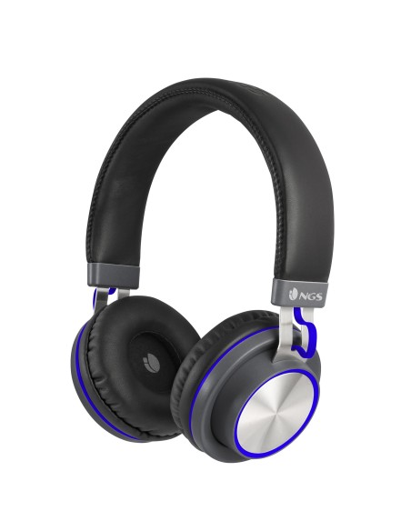 NGS Artica Patrol Blue auriculares para móvil Binaural Diadema Negro, Azul
