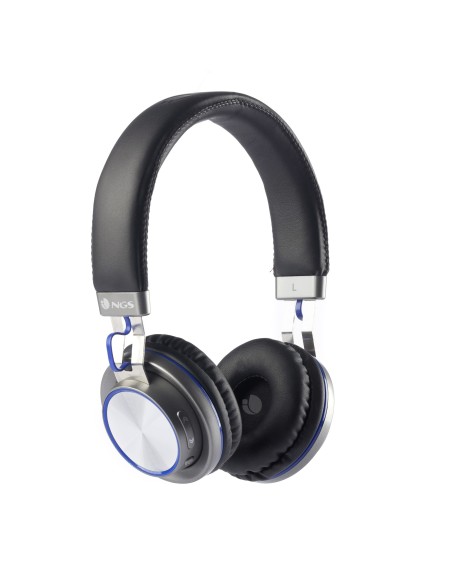 NGS Artica Patrol Blue auriculares para móvil Binaural Diadema Negro, Azul
