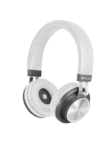 NGS Artica Patrol White auriculares para móvil Binaural Diadema Gris, Blanco