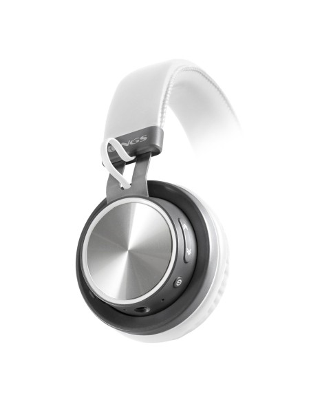 NGS Artica Patrol White auriculares para móvil Binaural Diadema Gris, Blanco
