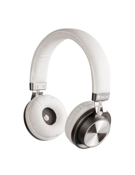 NGS Artica Patrol White auriculares para móvil Binaural Diadema Gris, Blanco