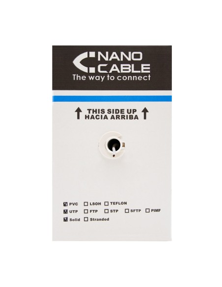 Nanocable 10.20.1404 cable de red Gris 305 m Cat6 U UTP (UTP)