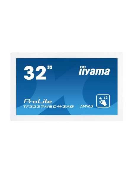 iiyama ProLite TF3237MSC-W3AG monitor pantalla táctil 80 cm (31.5") 1920 x 1080 Pixeles Multi-touch Capacitiva Blanco
