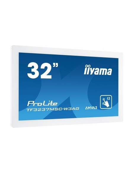 iiyama ProLite TF3237MSC-W3AG monitor pantalla táctil 80 cm (31.5") 1920 x 1080 Pixeles Multi-touch Capacitiva Blanco