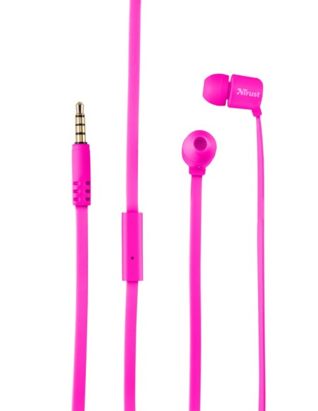 Trust Duga Auriculares Dentro de oído Conector de 3,5 mm Rosa