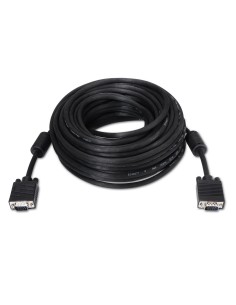 CABLE CON FERRITA SVGA HDB15 AISENS 15M NEGRO