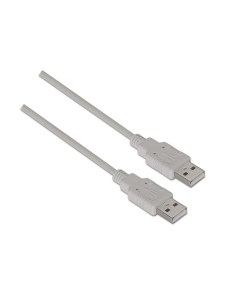 CABLE USB(A)M 2.0 A USB(A)M 2.0 AISENS 2M GRIS