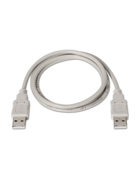 CABLE USB(A)M 2.0 A USB(A)M 2.0 AISENS 2M GRIS