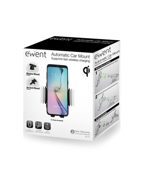 Ewent EW1191 Soporte Coche pasivo Negro