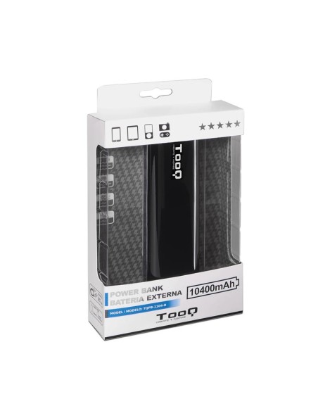 TooQ  Power Bank 10400 2USB  + Linterna Negro