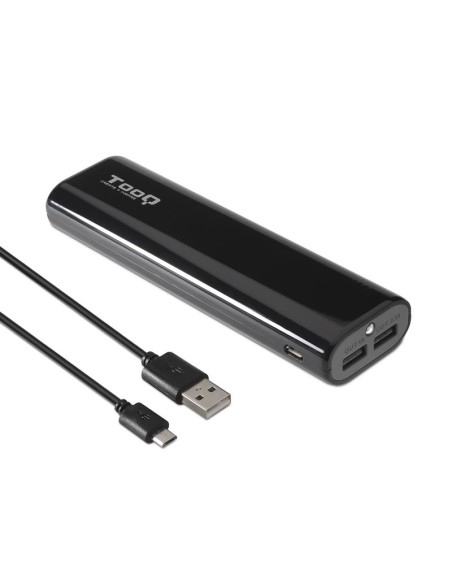 TooQ  Power Bank 10400 2USB  + Linterna Negro