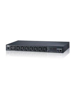 ATEN PE7208G-AX-G unidad de distribución de energía (PDU) 8 salidas AC 1U Negro
