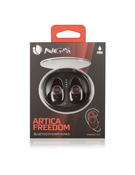 NGS Artica Freedom Auriculares Dentro de oído Bluetooth Negro