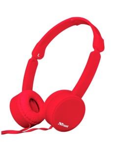 Trust Nano Auriculares Diadema Conector de 3,5 mm Rojo