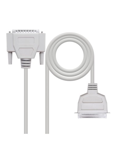 Nanocable 10.13.0103 adaptador de cable VGA (D-Sub) IEEE1284 Gris