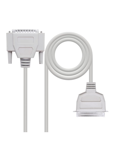 Nanocable 10.13.0103 adaptador de cable VGA (D-Sub) IEEE1284 Gris