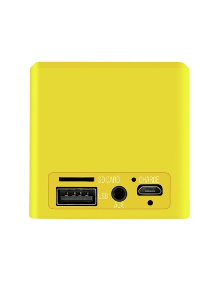 ALTAVOCES TRUST PRIMO INALAMBRICO BLUETOOTH 3W CUBO SUMMER YELLOW 22486
