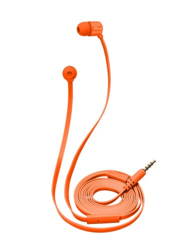 Trust Duga Auriculares Dentro de oído Conector de 3,5 mm Naranja