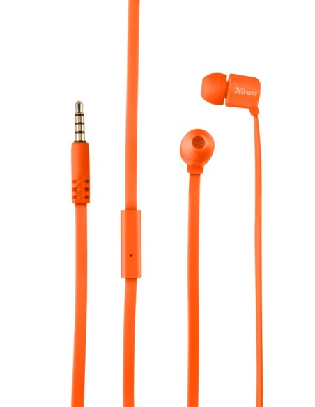 Trust Duga Auriculares Dentro de oído Conector de 3,5 mm Naranja