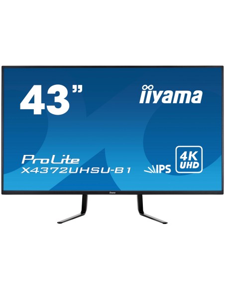 IIYAMA MONITOR X4372UHSU-B1 43", 3840X2160 UHD, IPS, 4MS, 450CD M², HDMIX2, DISPLAYPORTX2, SPEAKERS,