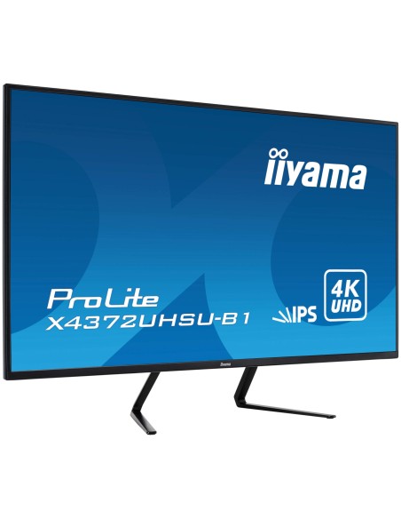 IIYAMA MONITOR X4372UHSU-B1 43", 3840X2160 UHD, IPS, 4MS, 450CD M², HDMIX2, DISPLAYPORTX2, SPEAKERS,