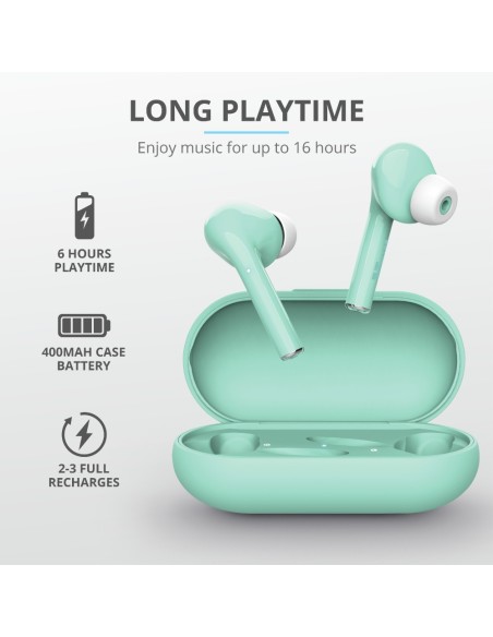 Trust Nika Auriculares Dentro de oído Bluetooth Turquesa