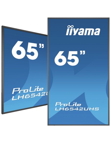 iiyama LH6542UHS-B1 pantalla de señalización Pantalla plana para señalización digital 163,8 cm (64.5") IPS 4K Ultra HD Negro