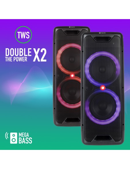 NGS Wild Jungle 1 Altavoz portátil estéreo Negro 200 W