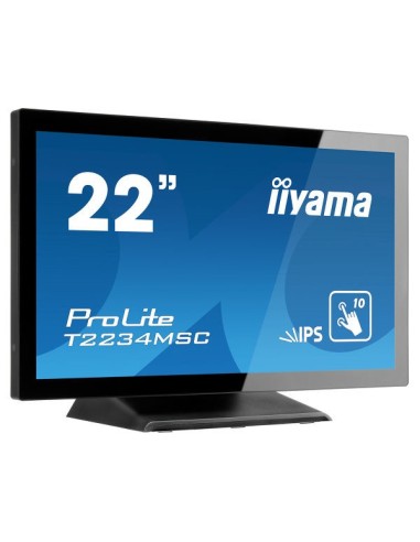iiyama ProLite T2234MSC-B6X monitor pantalla táctil 54,6 cm (21.5") 1920 x 1080 Pixeles Multi-touch Negro