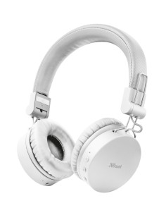 Trust 23909 auricular y casco Auriculares Diadema Conector de 3,5 mm MicroUSB Bluetooth Blanco
