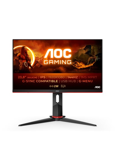 AOC G2 24G2U BK pantalla para PC 60,5 cm (23.8") 1920 x 1080 Pixeles Full HD LED Negro