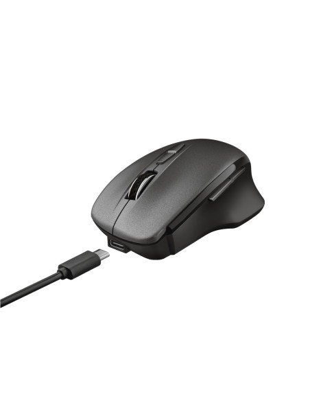 Trust Themo ratón mano derecha RF inalámbrico Óptico 1600 DPI