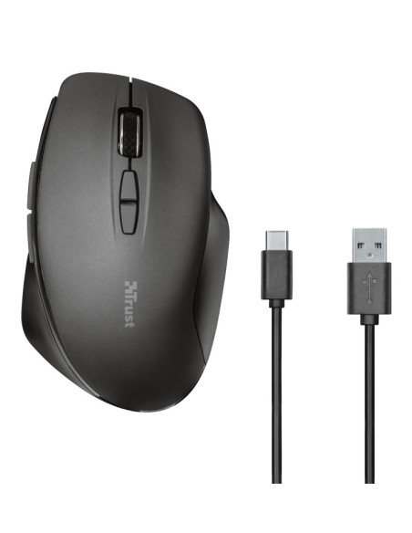 Trust Themo ratón mano derecha RF inalámbrico Óptico 1600 DPI